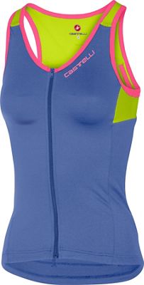 Castelli Women's Solare Top - Blue Iris-Chartreuse, Blue Iris-Chartreuse
